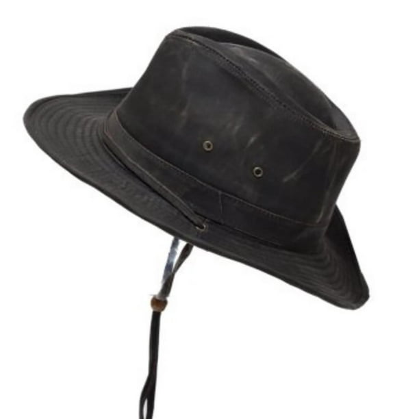 Stetson Distressed Edge Cotton Bucket Sun Hat